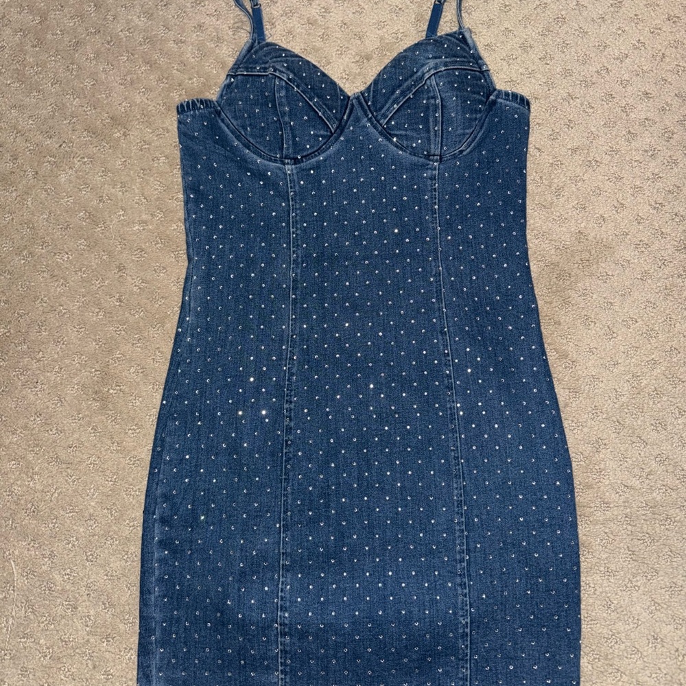 Iris Dark Blue Mini Dress